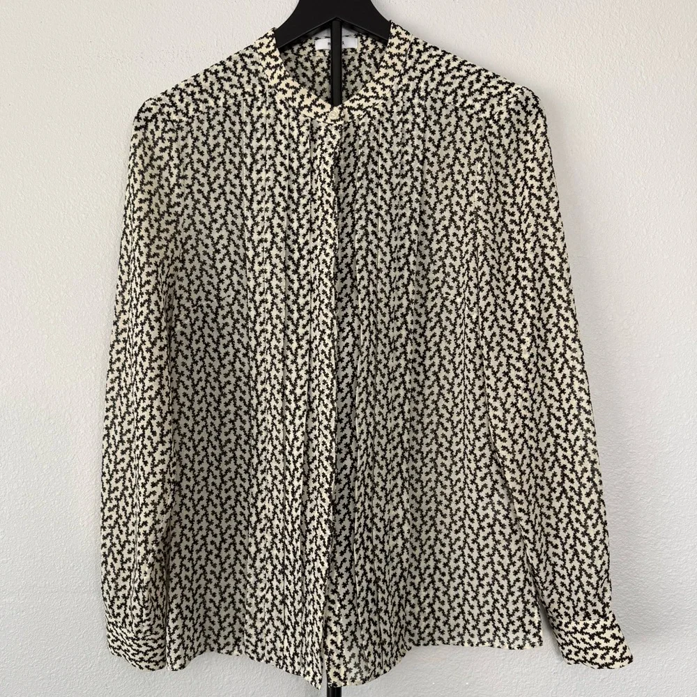 Reiss Lea Desert Trail Print Shirt Women’s Size 8 - Picture 13 of 16
